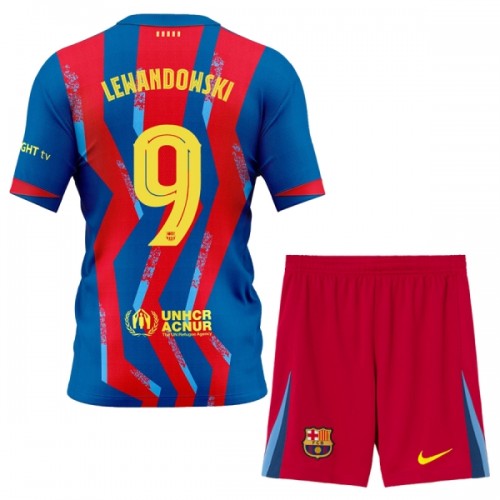 FC Barcelona Lewandowski 9 Pelipaita Neljäs 2025-26 - Lasten FC Barcelona Lewandowski 9 Pelipaita Neljäs 2025-26 - Lasten