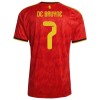 Belgia De Bruyne 7 Pelipaita Koti MM-Kisat 2026 - Lasten