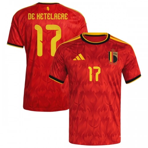 Belgia De Ketelaere 17 Pelipaita Koti MM-Kisat 2026 Belgia De Ketelaere 17 Pelipaita Koti MM-Kisat 2026