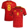 Belgia Tielemans 8 Pelipaita Koti MM-Kisat 2026 Belgia Tielemans 8 Pelipaita Koti MM-Kisat 2026
