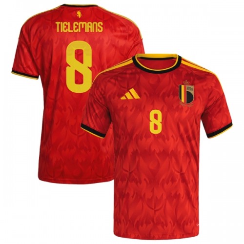 Belgia Tielemans 8 Pelipaita Koti MM-Kisat 2026 Belgia Tielemans 8 Pelipaita Koti MM-Kisat 2026