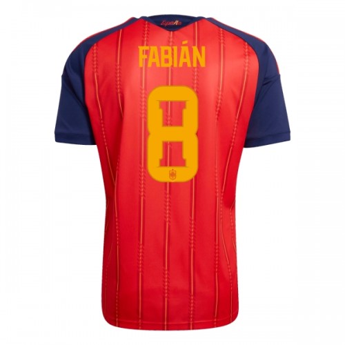 Espanja Fabian 8 Pelipaita Koti MM-Kisat 2026 Espanja Fabian 8 Pelipaita Koti MM-Kisat 2026