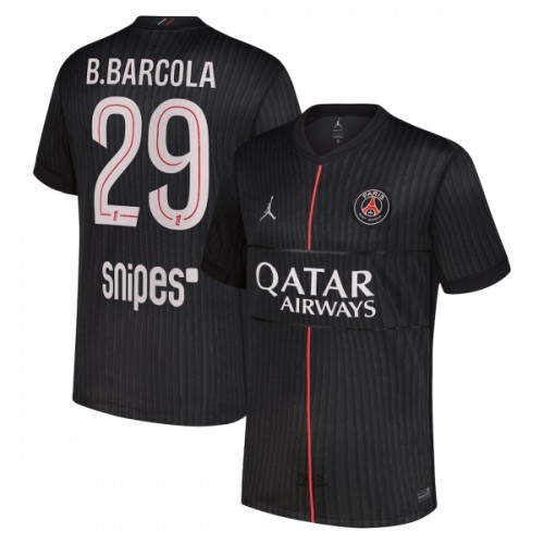 Paris Saint-Germain B. Barcola 29 Pelipaita Neljäs Jordan 2025-26 Paris Saint-Germain B. Barcola 29 Pelipaita Neljäs Jordan 2025-26