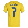 Kolumbia Luis Diaz 7 Pelipaita Koti MM-Kisat 2026