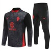 AC Milan Quarter Zip Training Huppari 2025-26 Musta
