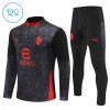 AC Milan Quarter Zip Training Huppari 2025-26 Musta - Lasten