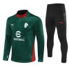 AC Milan Quarter Zip Training Huppari 2025-26 Vihreä