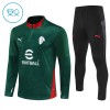 AC Milan Quarter Zip Training Huppari 2025-26 Vihreä - Lasten