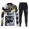 Real Madrid Marvel Quarter Zip Training Huppari 2026-27 Musta