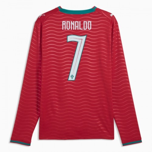 Portugali Ronaldo 7 Pelipaita Koti MM-Kisat 2026 Pitkähihainen Portugali Ronaldo 7 Pelipaita Koti MM-Kisat 2026 Pitkähihainen