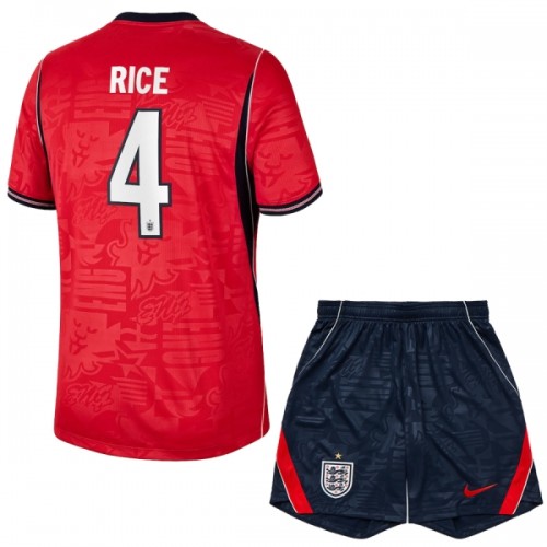 Englanti Rice 4 Pelipaita Vieras MM-Kisat 2026 - Lasten Englanti Rice 4 Pelipaita Vieras MM-Kisat 2026 - Lasten