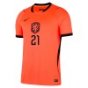 Alankomaat F. De Jong 21 Pelipaita Koti MM-Kisat 2026 - Lasten