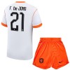 Alankomaat F. De Jong 21 Pelipaita Vieras MM-Kisat 2026 - Lasten