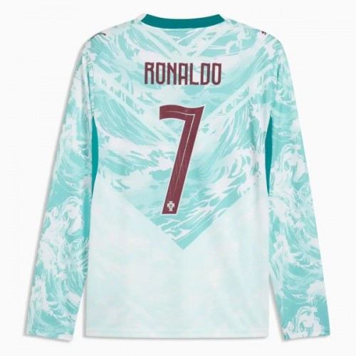 Portugali Ronaldo 7 Pelipaita Vieras MM-Kisat 2026 Pitkähihainen Portugali Ronaldo 7 Pelipaita Vieras MM-Kisat 2026 Pitkähihainen