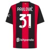 AC Milan Pavlovic 31 Pelipaita Koti 2026-27 AC Milan Pavlovic 31 Pelipaita Koti 2026-27