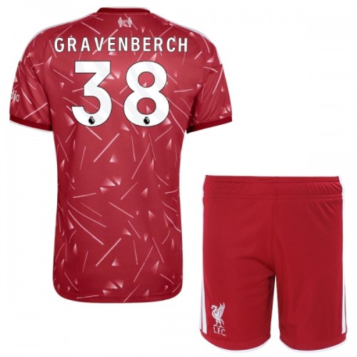 Liverpool Gravenberch 38 Pelipaita Koti 2026-27 - Lasten Liverpool Gravenberch 38 Pelipaita Koti 2026-27 - Lasten