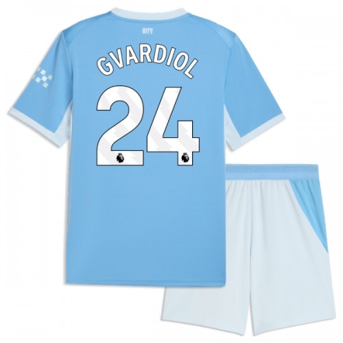 Manchester City Gvardiol 24 Pelipaita Koti 2026-27 - Lasten Manchester City Gvardiol 24 Pelipaita Koti 2026-27 - Lasten
