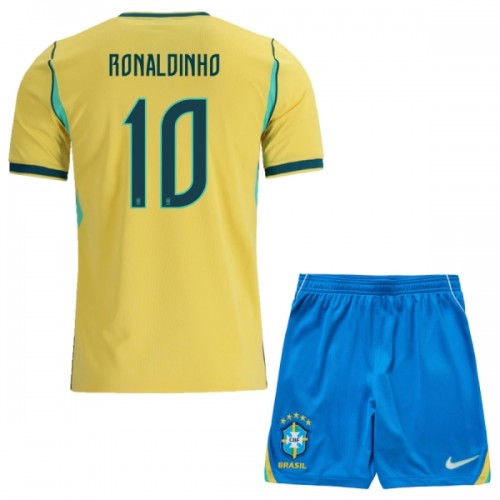 Brasilia Ronaldinho 10 Pelipaita Koti MM-Kisat 2026 - Lasten Brasilia Ronaldinho 10 Pelipaita Koti MM-Kisat 2026 - Lasten