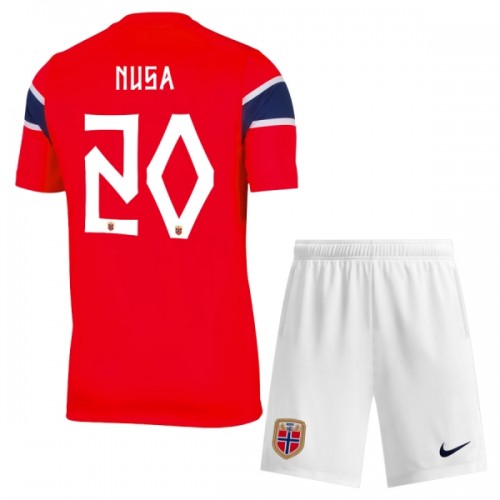 Norja Nusa 20 Pelipaita Koti MM-Kisat 2026 - Lasten Norja Nusa 20 Pelipaita Koti MM-Kisat 2026 - Lasten