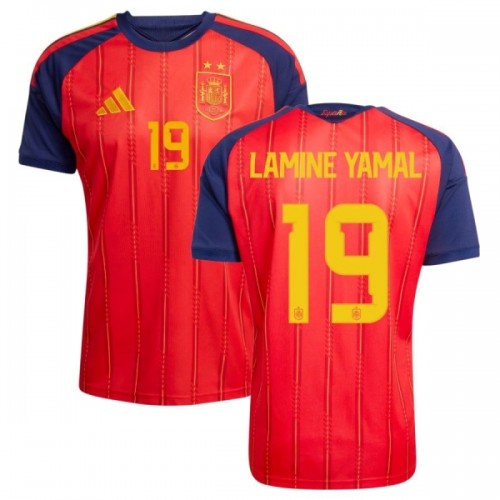 Espanja 2 Stars Lamine Yamal 19 Pelipaita Koti MM-Kisat 2026 Espanja 2 Stars Lamine Yamal 19 Pelipaita Koti MM-Kisat 2026