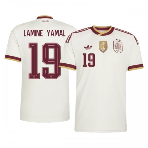 Espanja 2 Stars Lamine Yamal 19 Pelipaita Vieras MM-Kisat 2026 Espanja 2 Stars Lamine Yamal 19 Pelipaita Vieras MM-Kisat 2026