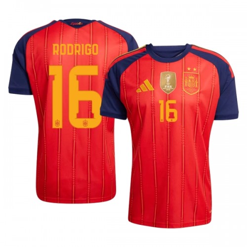 Espanja 2 Stars Rodrigo 16 Pelipaita Koti MM-Kisat 2026 Espanja 2 Stars Rodrigo 16 Pelipaita Koti MM-Kisat 2026