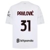 AC Milan Pavlovic 31 Pelipaita Vieras 2026-27 AC Milan Pavlovic 31 Pelipaita Vieras 2026-27