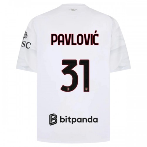AC Milan Pavlovic 31 Pelipaita Vieras 2026-27 AC Milan Pavlovic 31 Pelipaita Vieras 2026-27