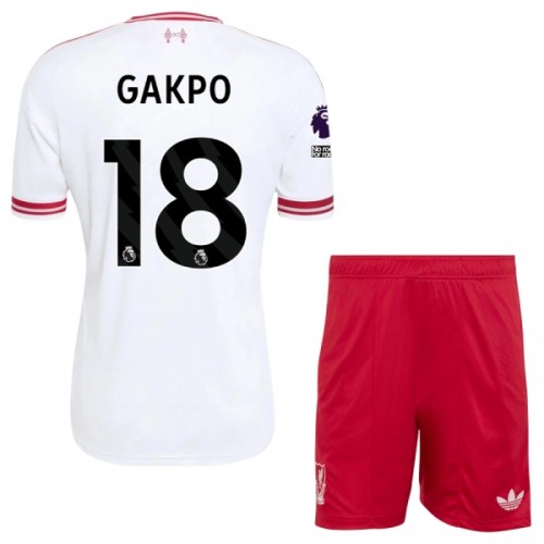 Liverpool Gakpo 18 Pelipaita Vieras 2026-27 - Lasten Liverpool Gakpo 18 Pelipaita Vieras 2026-27 - Lasten