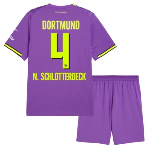 Borussia Dortmund N. Schlotterbeck 4 Pelipaita Kolmas 2026-27 - Lasten Borussia Dortmund N. Schlotterbeck 4 Pelipaita Kolmas 2026-27 - Lasten