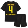 Borussia Dortmund N. Schlotterbeck 4 Pelipaita Vieras 2026-27 - Lasten Borussia Dortmund N. Schlotterbeck 4 Pelipaita Vieras 2026-27 - Lasten