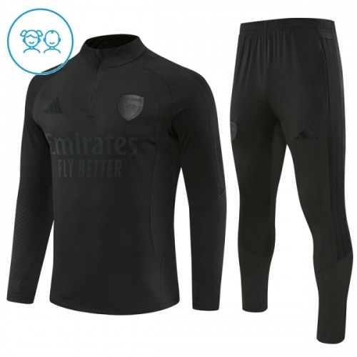 Arsenal Quarter Zip Training Huppari 2026-27 Musta - Lasten Arsenal Quarter Zip Training Huppari 2026-27 Musta - Lasten