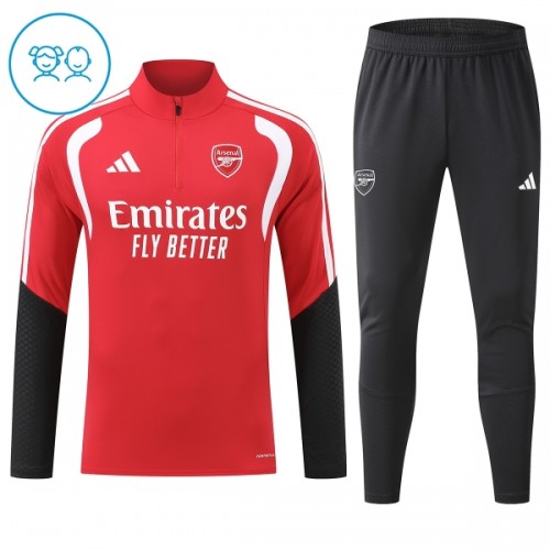 Arsenal Quarter Zip Training Huppari 2026-27 Punainen - Lasten Arsenal Quarter Zip Training Huppari 2026-27 Punainen - Lasten