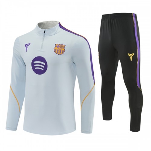 Barcelona Quarter Zip Training Huppari 2026-27 Valkoinen Barcelona Quarter Zip Training Huppari 2026-27 Valkoinen