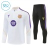 Barcelona Quarter Zip Training Huppari 2026-27 Valkoinen - Lasten