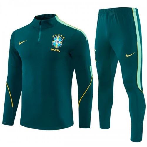 Brasilia Quarter Zip Training Huppari 2026-27 Vihreä Brasilia Quarter Zip Training Huppari 2026-27 Vihreä
