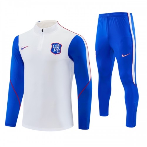 Chelsea Quarter Zip Training Huppari 2026-27 Valkoinen Chelsea Quarter Zip Training Huppari 2026-27 Valkoinen
