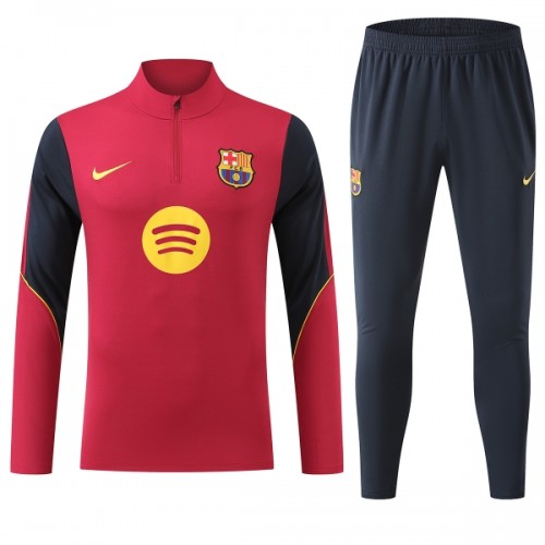FC Barcelona Quarter Zip Training Huppari 2026-27 Punainen FC Barcelona Quarter Zip Training Huppari 2026-27 Punainen