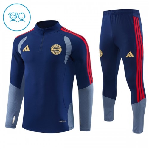 FC Bayern München Quarter Zip Training Huppari 2026-27 Sininen - Lasten FC Bayern München Quarter Zip Training Huppari 2026-27 Sininen - Lasten