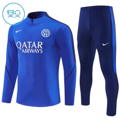 Inter Milan Quarter Zip Training Huppari 2026-27 Sininen - Lasten Inter Milan Quarter Zip Training Huppari 2026-27 Sininen - Lasten