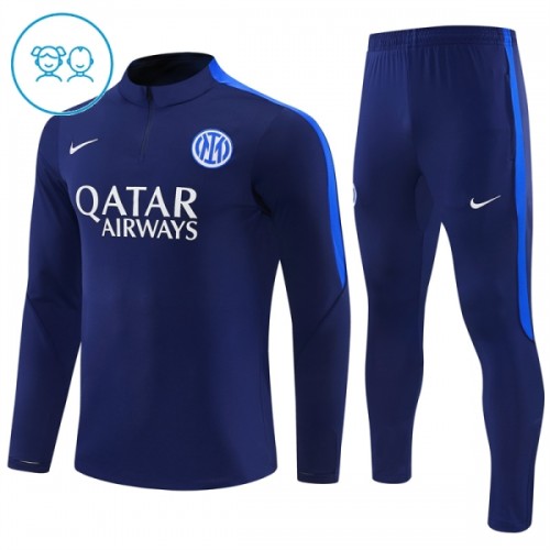 Inter Milan Quarter Zip Training Huppari 2026-27 Sininen - Lasten Inter Milan Quarter Zip Training Huppari 2026-27 Sininen - Lasten