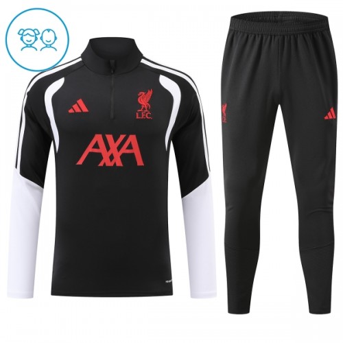 Liverpool Quarter Zip Training Huppari 2026-27 Musta - Lasten Liverpool Quarter Zip Training Huppari 2026-27 Musta - Lasten
