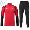 Manchester United Quarter Zip Training Huppari 2026-27 Punainen - Lasten Manchester United Quarter Zip Training Huppari 2026-27 Punainen - Lasten