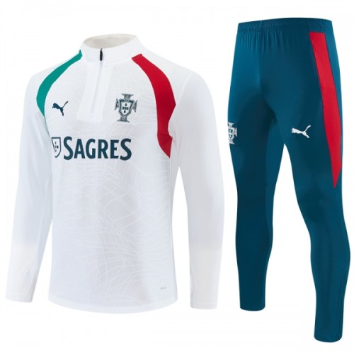 Portugali Quarter Zip Training Huppari 2026-27 Valkoinen Portugali Quarter Zip Training Huppari 2026-27 Valkoinen