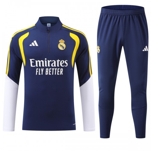 Real Madrid Quarter Zip Training Huppari 2026-27 Sininen Real Madrid Quarter Zip Training Huppari 2026-27 Sininen