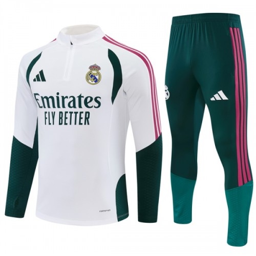 Real Madrid Quarter Zip Training Huppari 2026-27 Valkoinen Real Madrid Quarter Zip Training Huppari 2026-27 Valkoinen