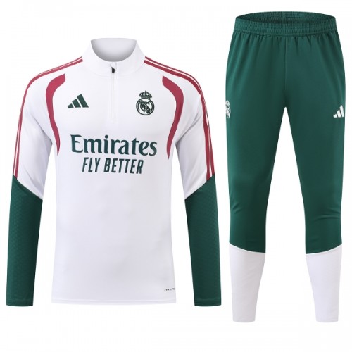Real Madrid Quarter Zip Training Huppari 2026-27 Valkoinen Real Madrid Quarter Zip Training Huppari 2026-27 Valkoinen