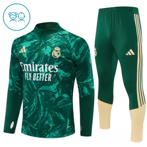 Real Madrid Quarter Zip Training Huppari 2026-27 Vihreä - Lasten Real Madrid Quarter Zip Training Huppari 2026-27 Vihreä - Lasten