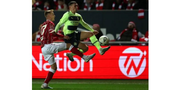 FA Cup: Manchester City 3:0 Bristol City eteni kahdeksan parhaan joukkoon, Foden 2 maalia, De Bruyne 1 maalin
