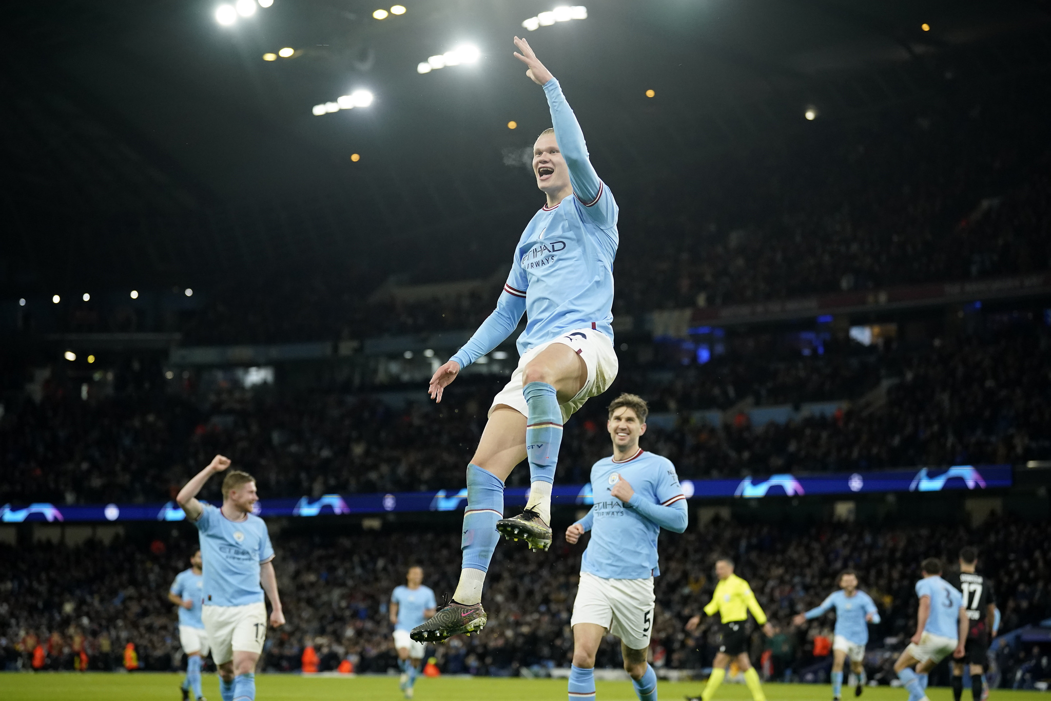 Mestarien liiga: Manchester City 7-0 RB Leipzig, 5 maalia Haalandilta
